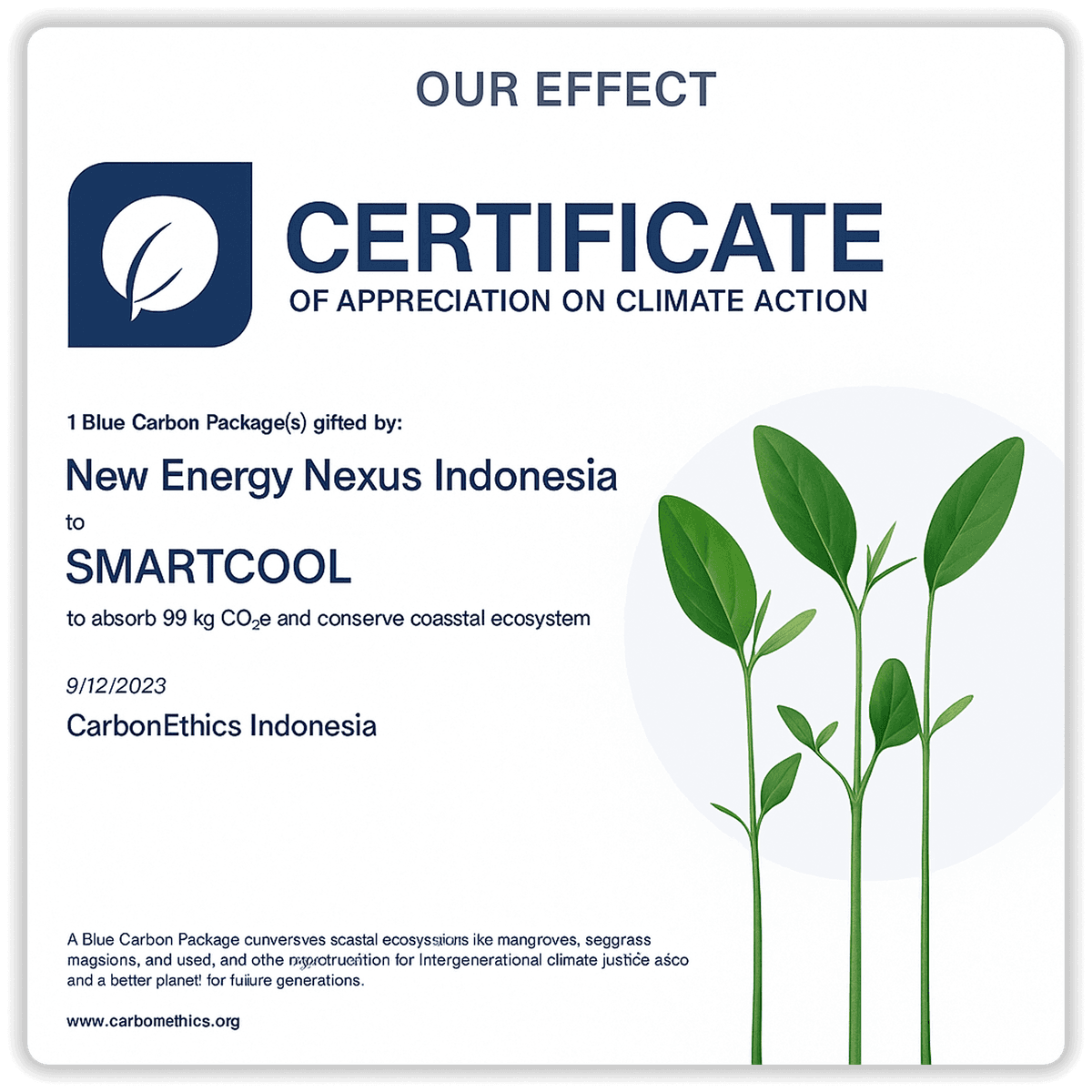 Climate Action Certificate